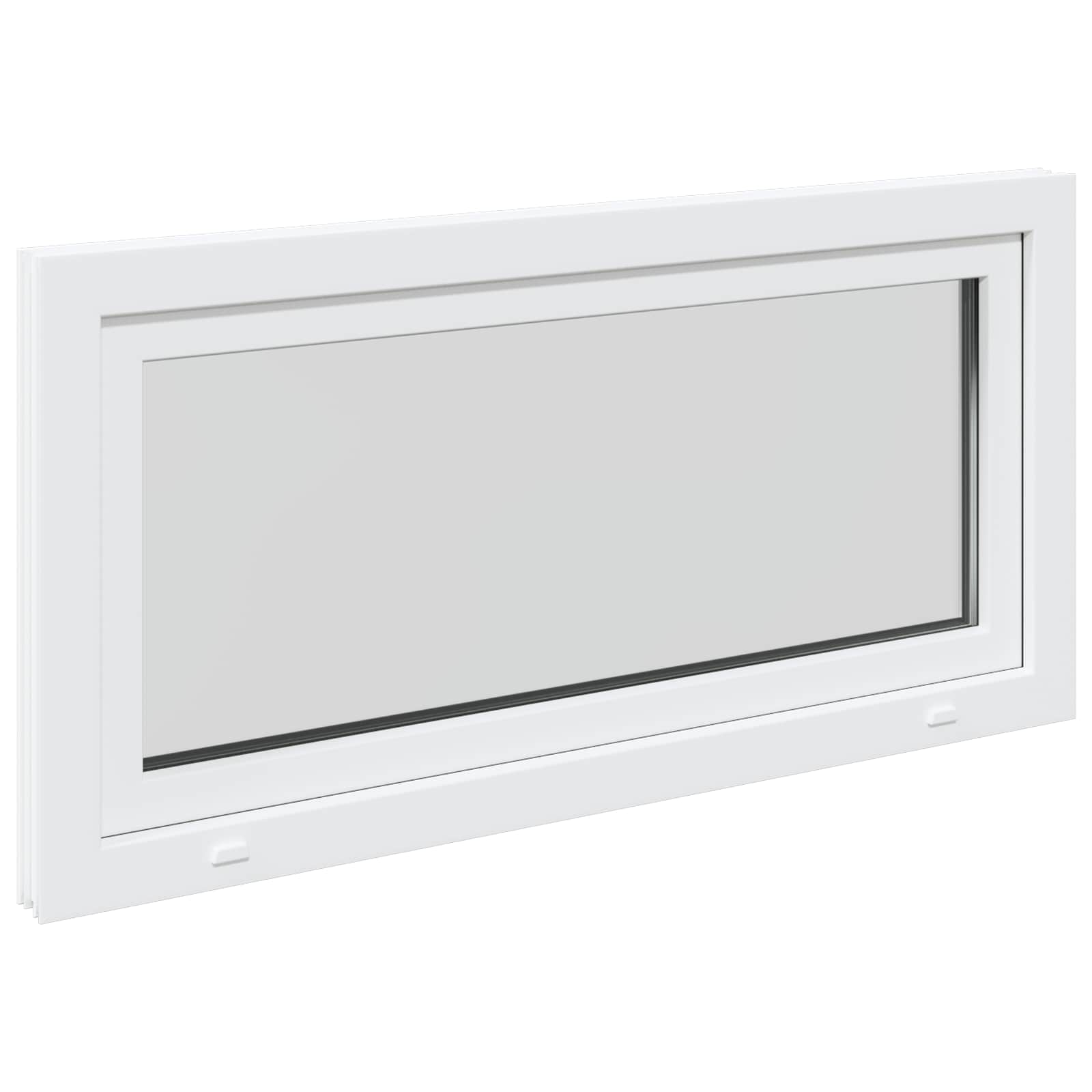 Kellerfenster RISOR 50 x 50 cm PVC und Glas Weiß