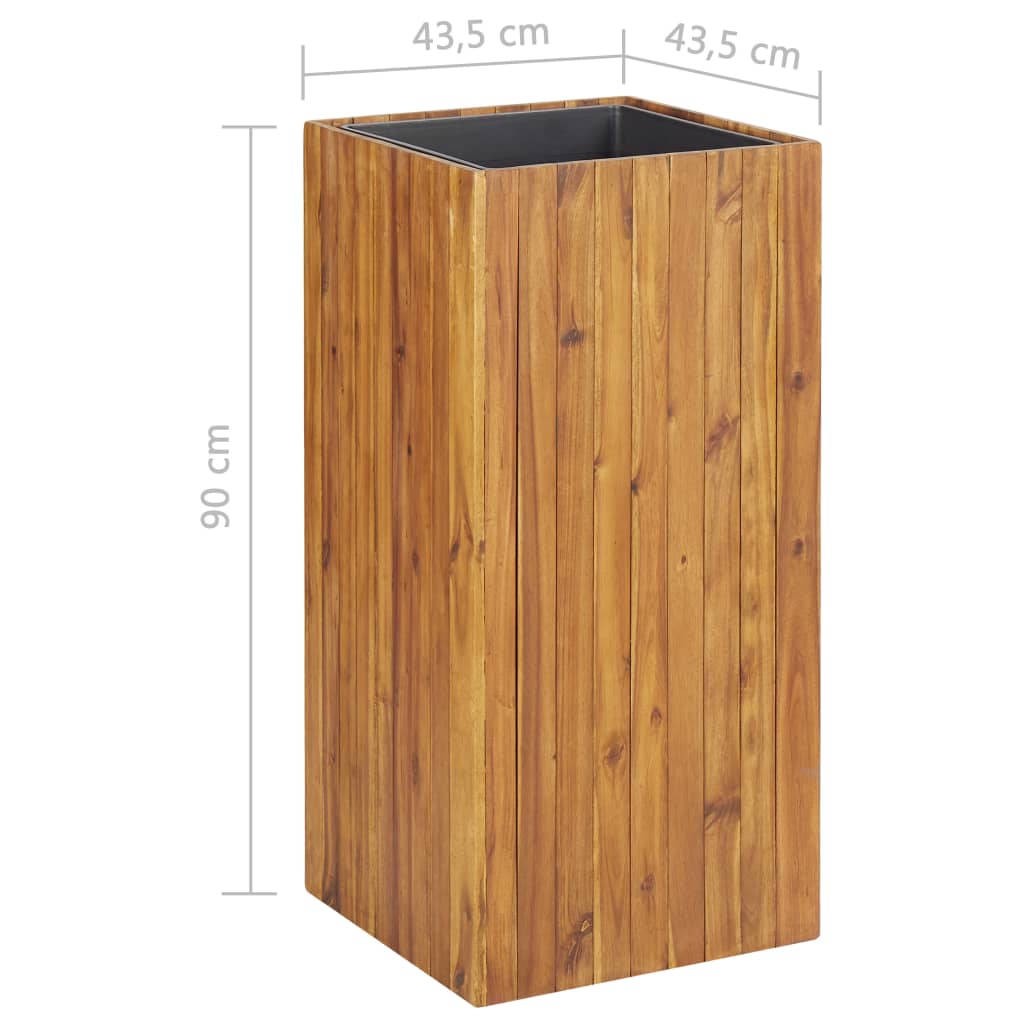 Garten-Hochbeet 24,5x24,5x25 cm Massivholz Akazie