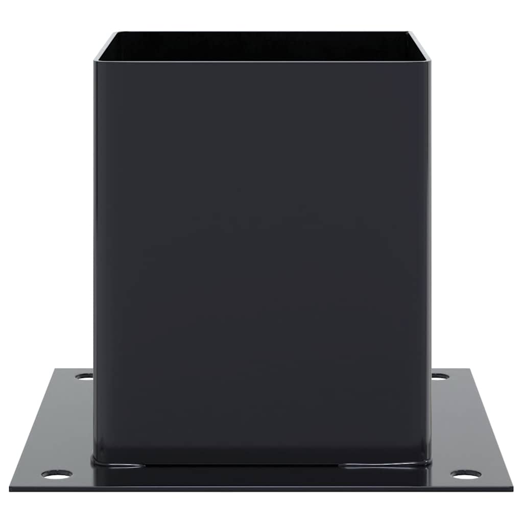 Pfostenträger Quadratisch 4Stk. Silber 46x46mm Verzinkter Stahl