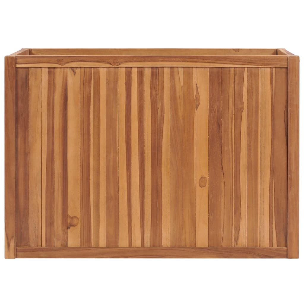 Hochbeet 150x30x25 cm Massivholz Teak