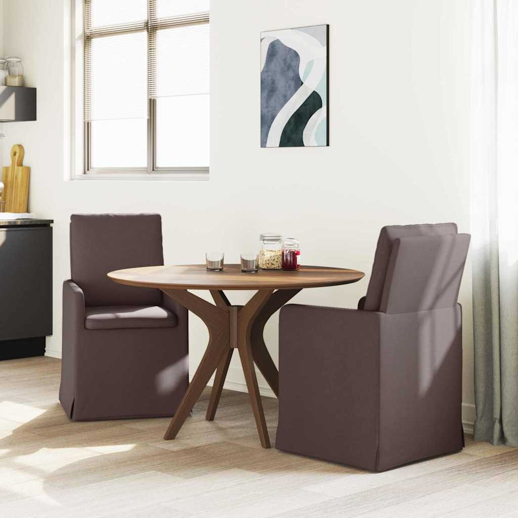 Esszimmerstühle 2 pcs Hellgrau 57 x 67 x 98 cm Stoff