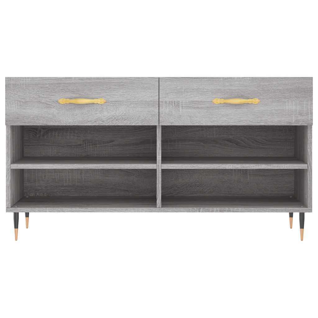 Schuhbank Weiß 102x35x55 cm Holzwerkstoff
