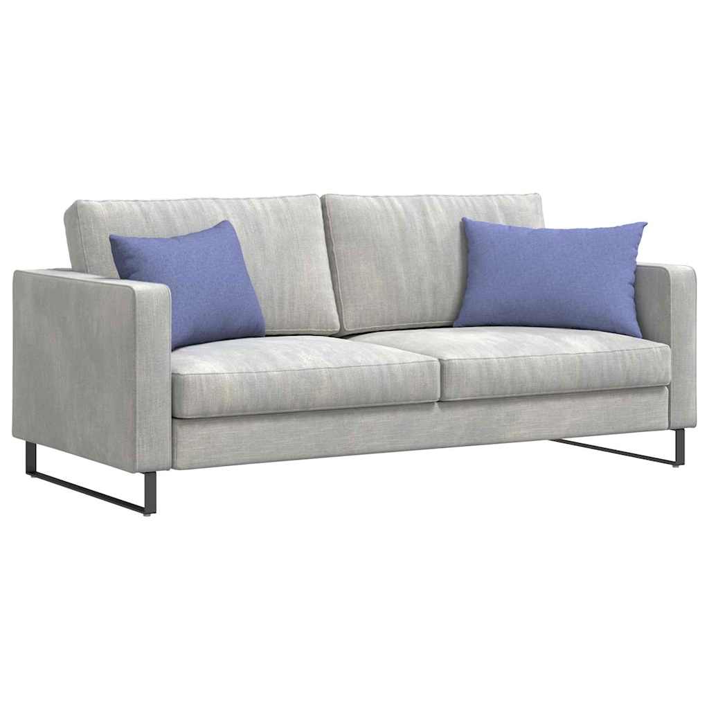 Sofakissen 2 pcs Hellgrau 50 x 30 cm Stoff