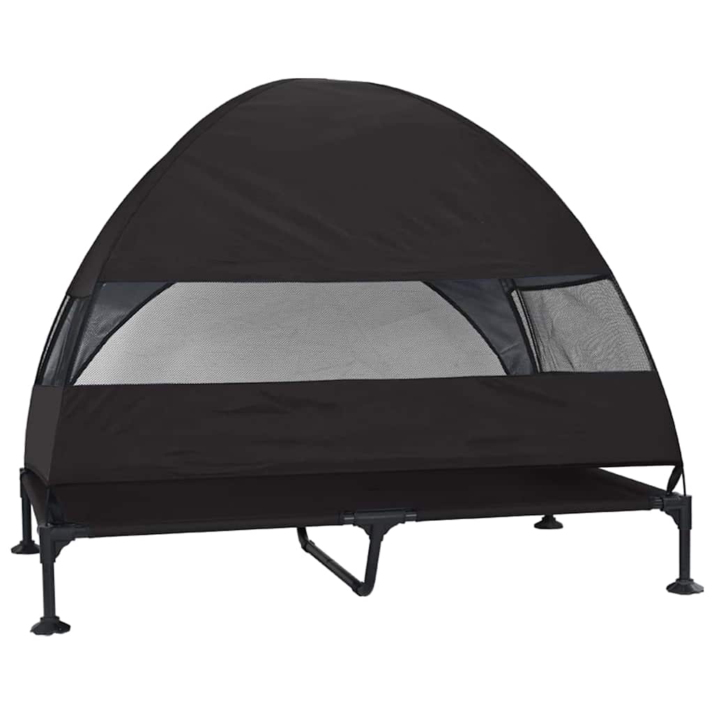Hochgelegtes Hundebett Hellgrau 127 x 81 x 108 cm
