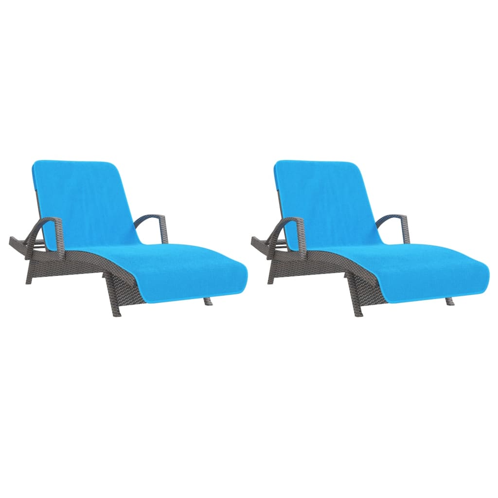 Strandtücher 4 Stk. Weiß 60x135 cm Stoff 400 GSM