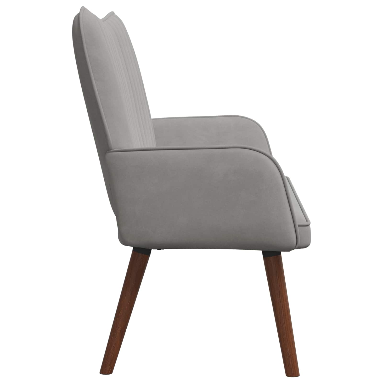 2-Sitzer Sofa Hellgrau 115 x 61 x 87 cm Samt (V)