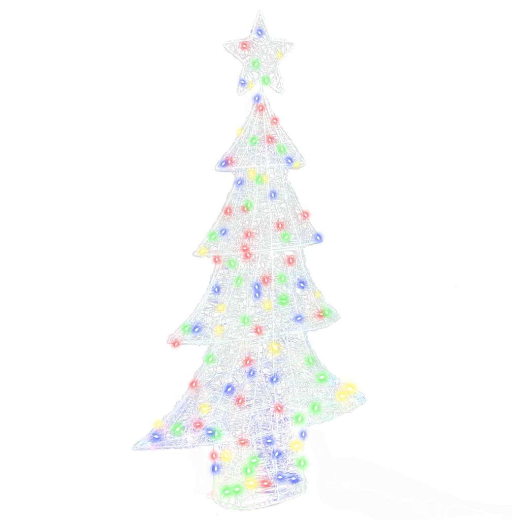 Weihnachtsbaum mit 100 LEDs Warmweiß 120 cm Acryl