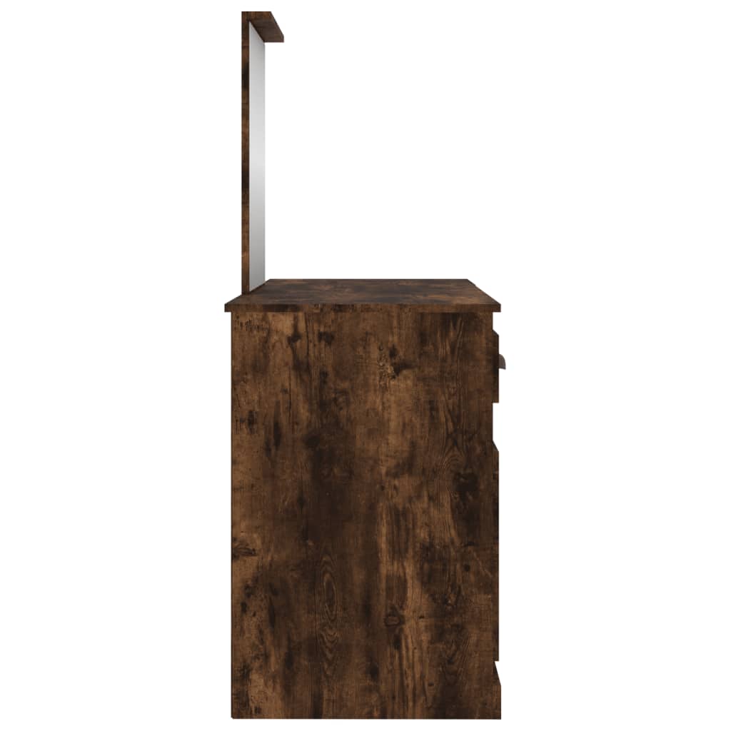 Schminktisch mit Spiegel Weiß 130x50x132,5 cm