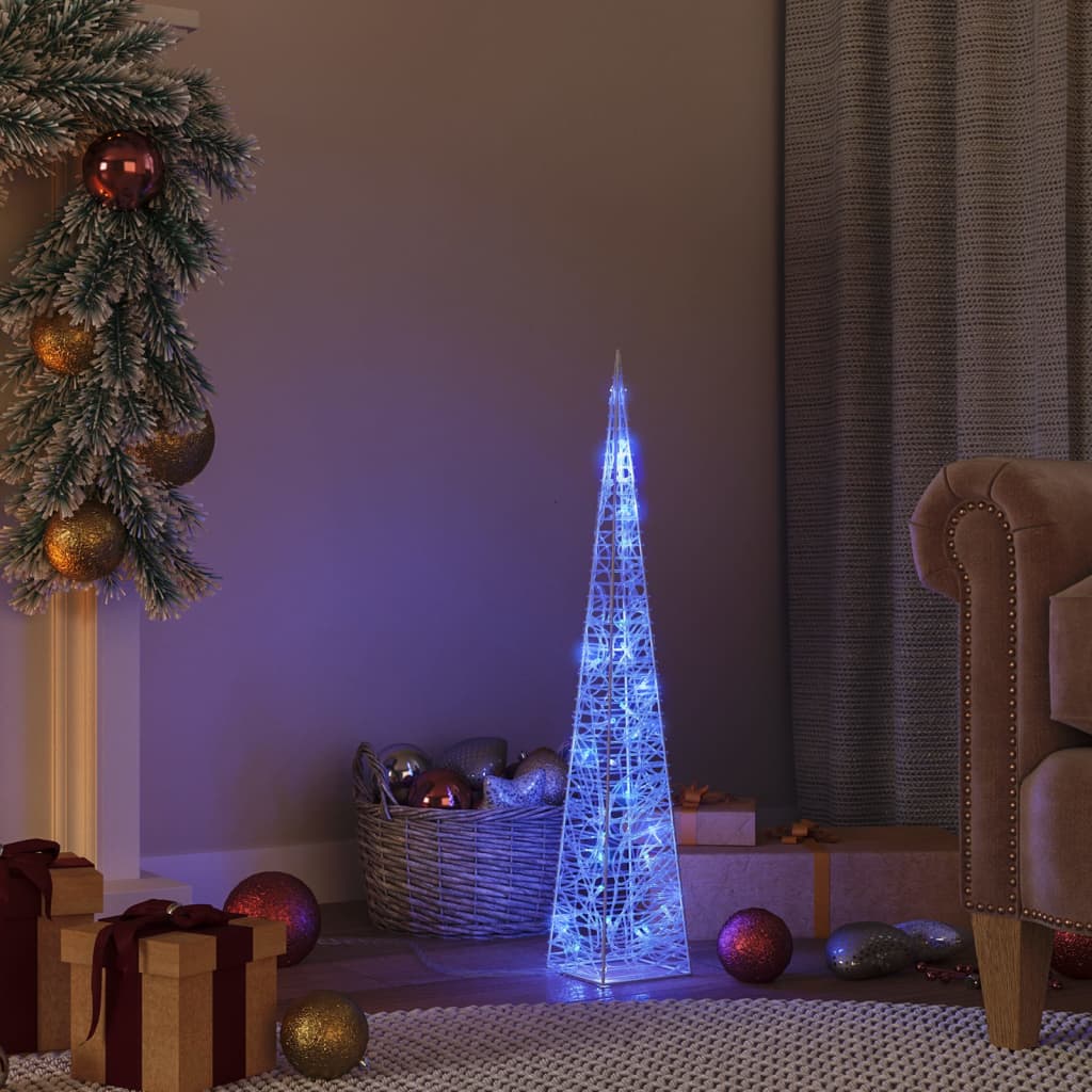 LED-Leuchtkegel Acryl Deko Mehrfarbig 90 cm