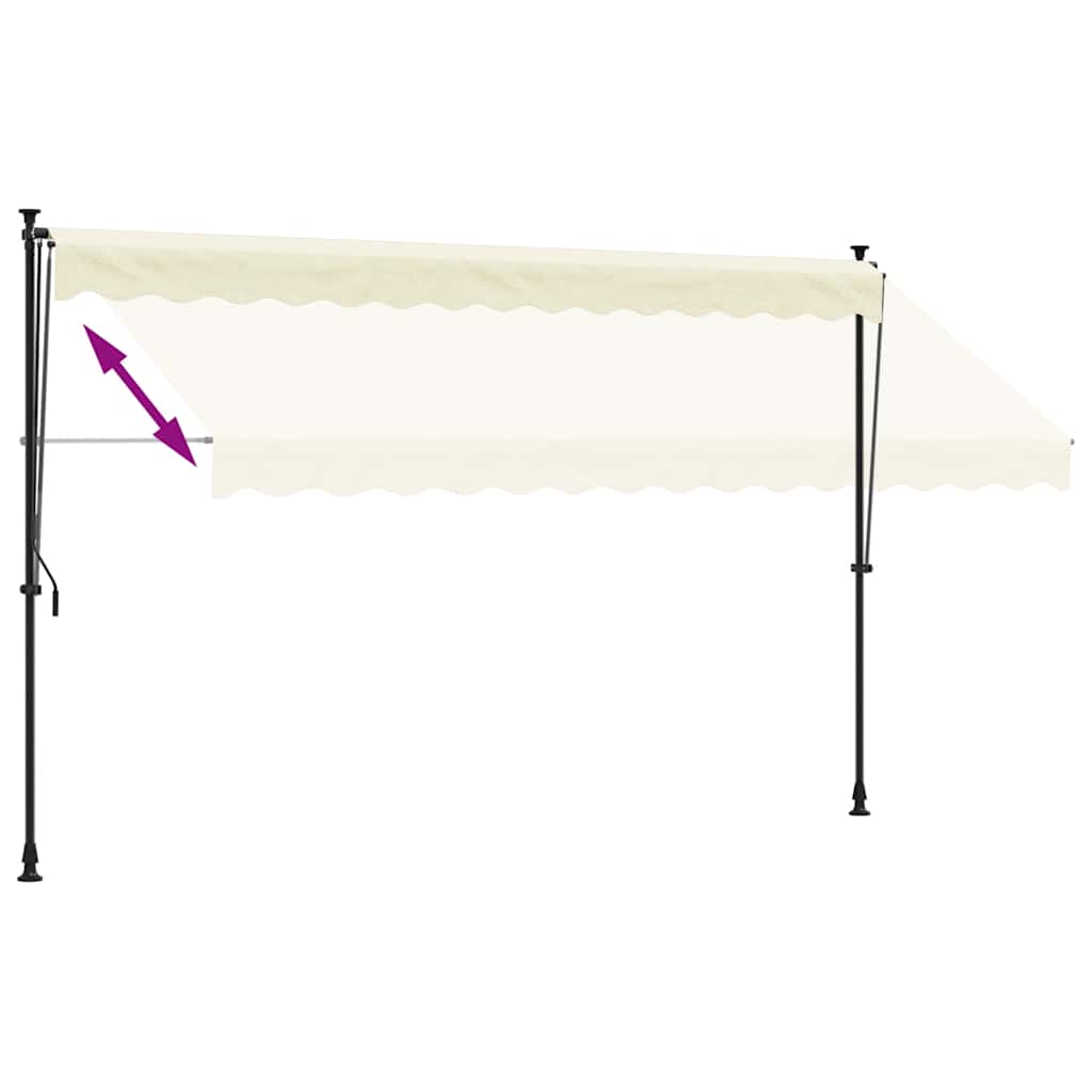 Einziehbare Markise Handbetrieben 150 cm Anthrazit