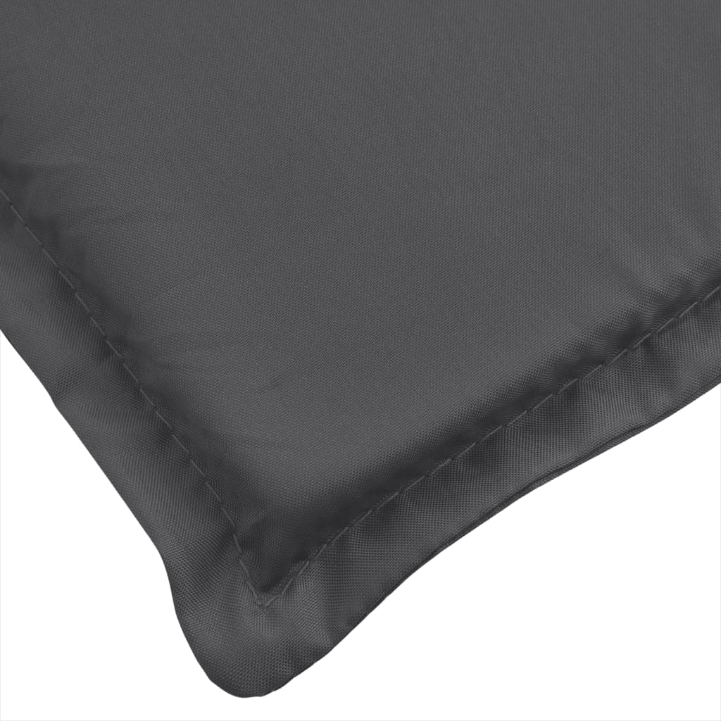 Niedriglehner-Auflagen 2 Stk Melange Anthrazit 100x50x7cm Stoff