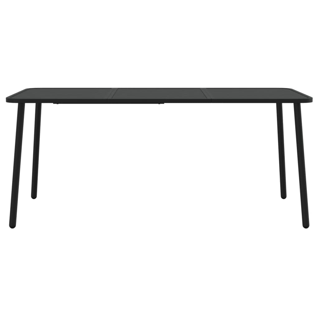 Gartentisch Anthrazit 100x100x71 cm Stahl