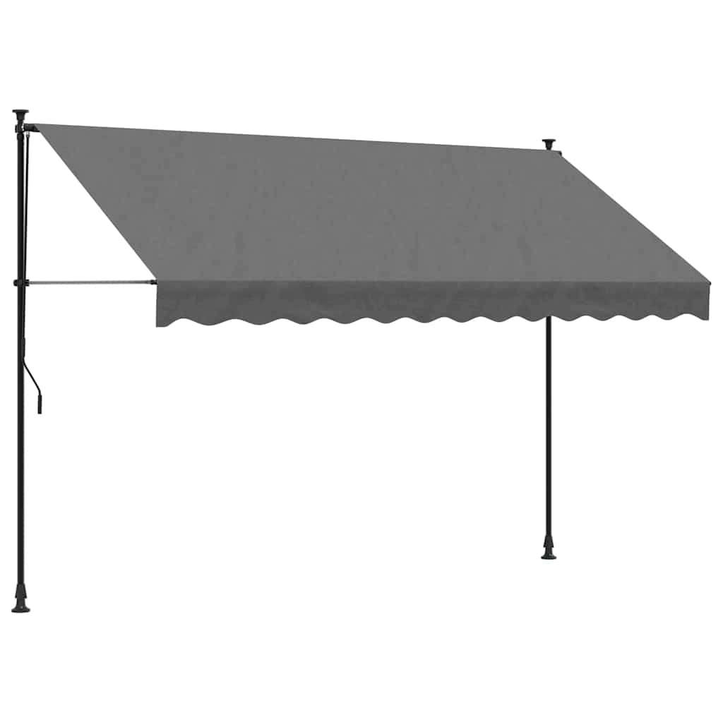 Einziehbare Markise Handbetrieben 150 cm Anthrazit