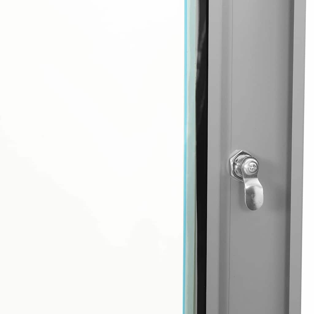 Netzwerkschrank mit Speicher Grau 60 x 45 x 28 cm Stahl