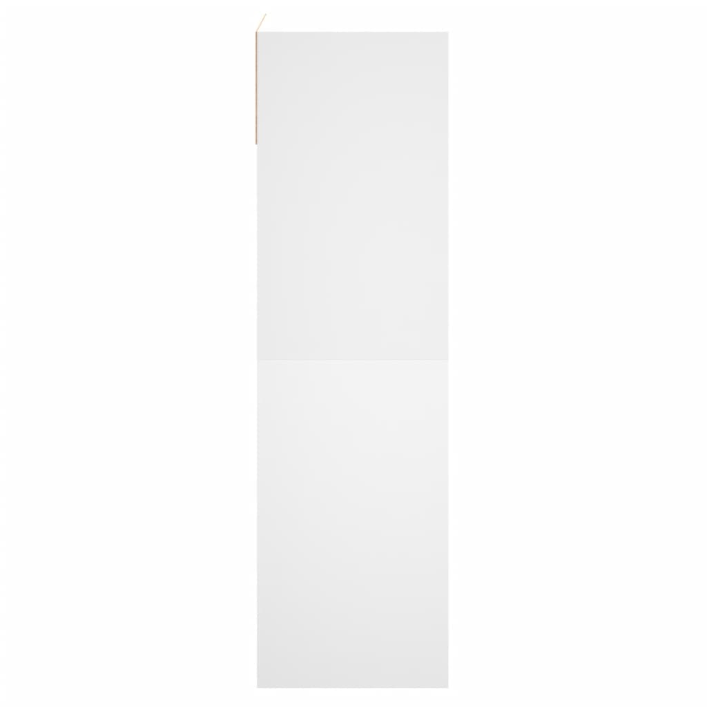 Schuhschrank mit 2 Klappen Weiß 80x34x116 cm