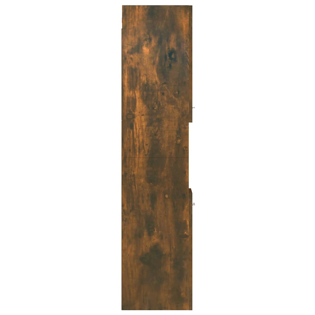 Badezimmerschrank Weiß 30x30x130 cm Holzwerkstoff