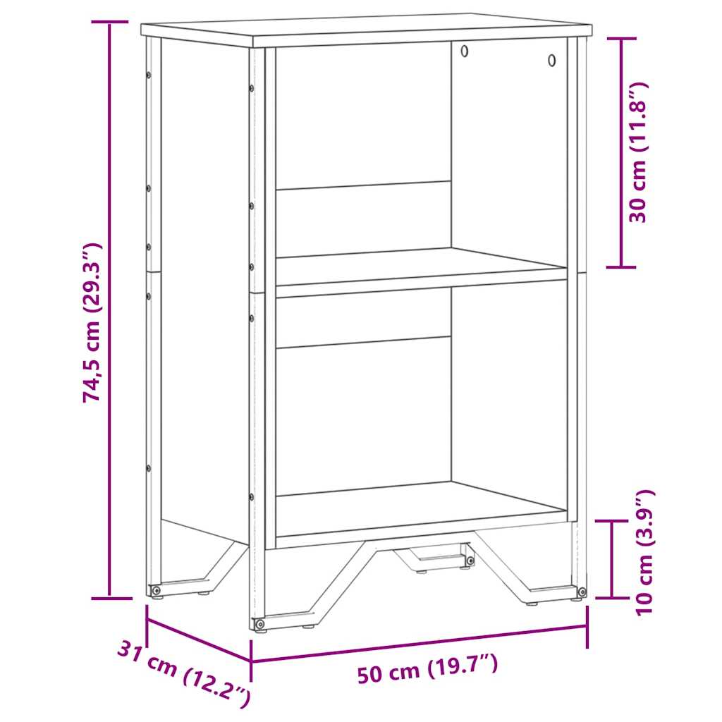 Bücherregal Schwarz 80x31x169 cm Holzwerkstoff