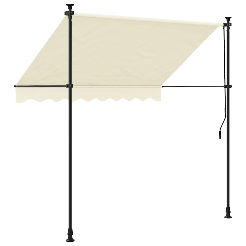 Einziehbare Markise Handbetrieben 150 cm Anthrazit