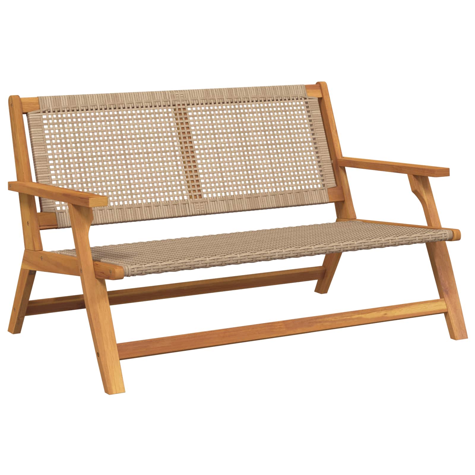 gartenmöbel Schwarz 122 x 78 x 73 cm Massivholz Akazie