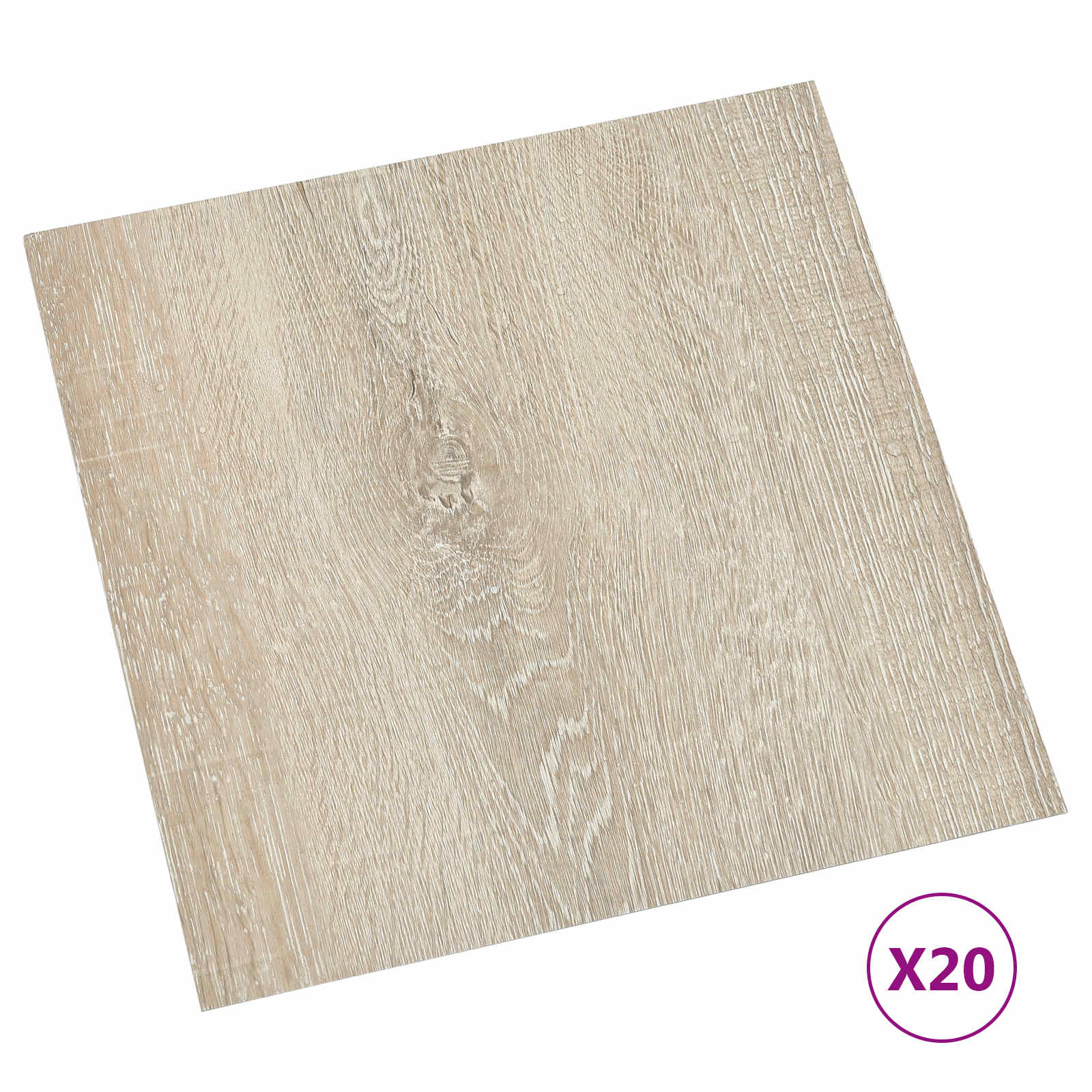 Selbstklebende Bodenplanken 30,5 x 30,5 cm 20 pcs PVC Betongrau