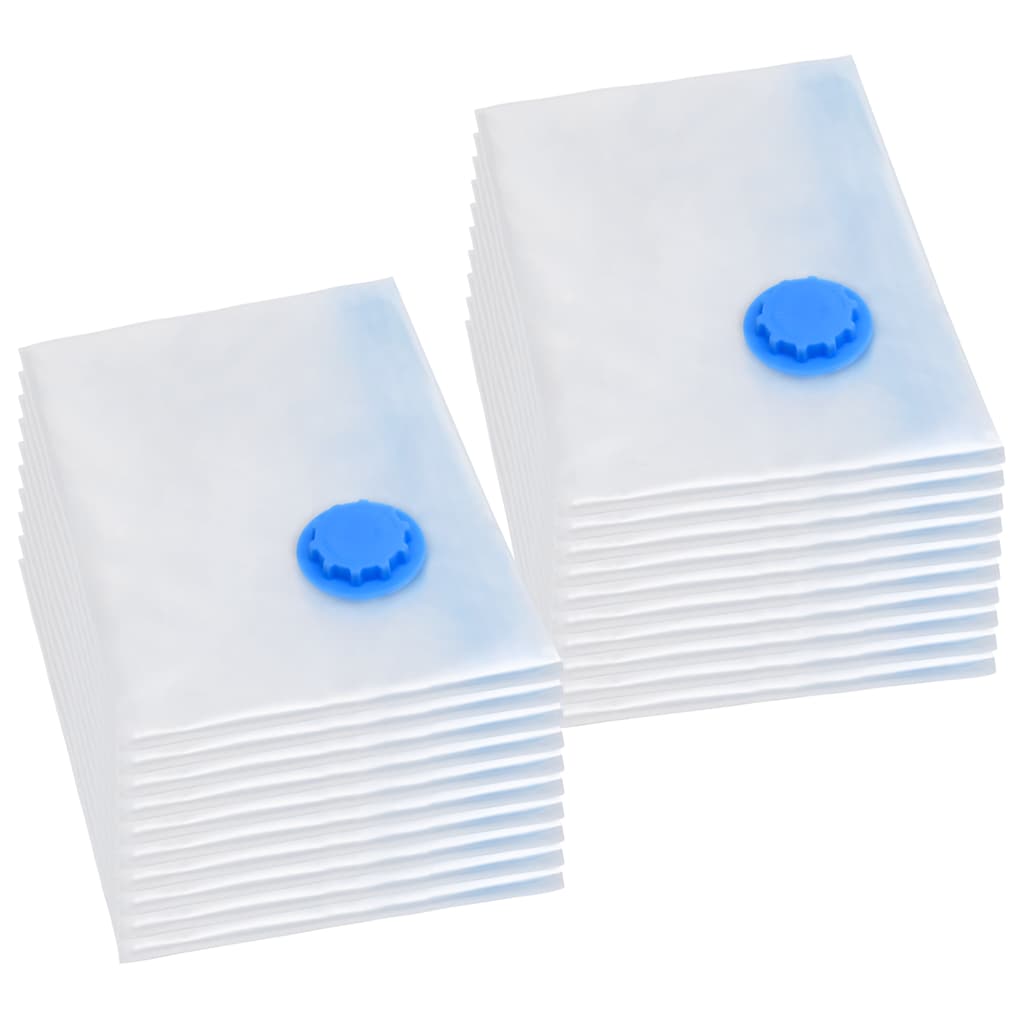 Aufbewahrungstaschen 5 pcs Transparent und Blau 70 x 50 cm