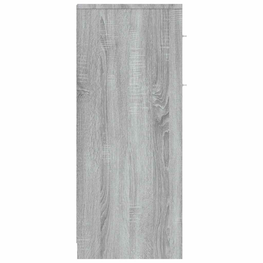 Badezimmerschrank Weiß 60x33x80 cm Holzwerkstoff