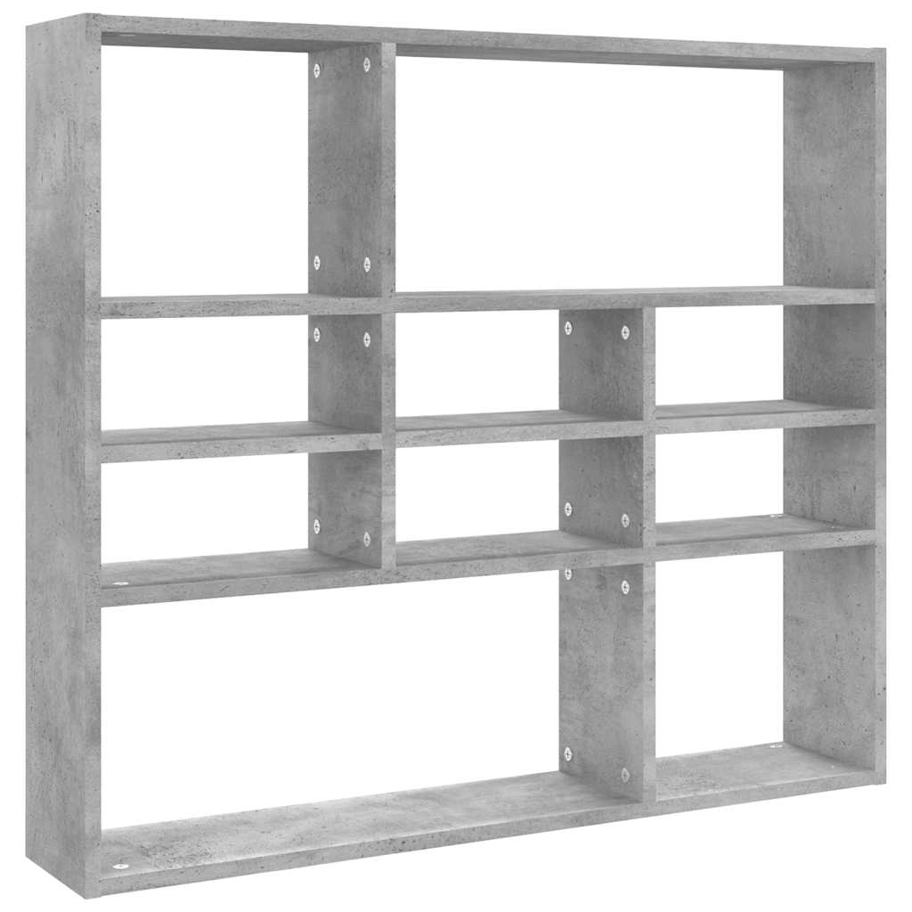 Wandregal Weiß 90x16x78 cm Holzwerkstoff