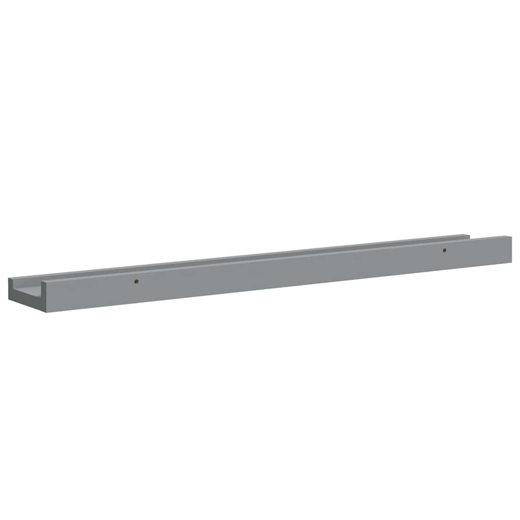 Bilderleisten 2 Stk. Weiß 80x9x3 cm MDF