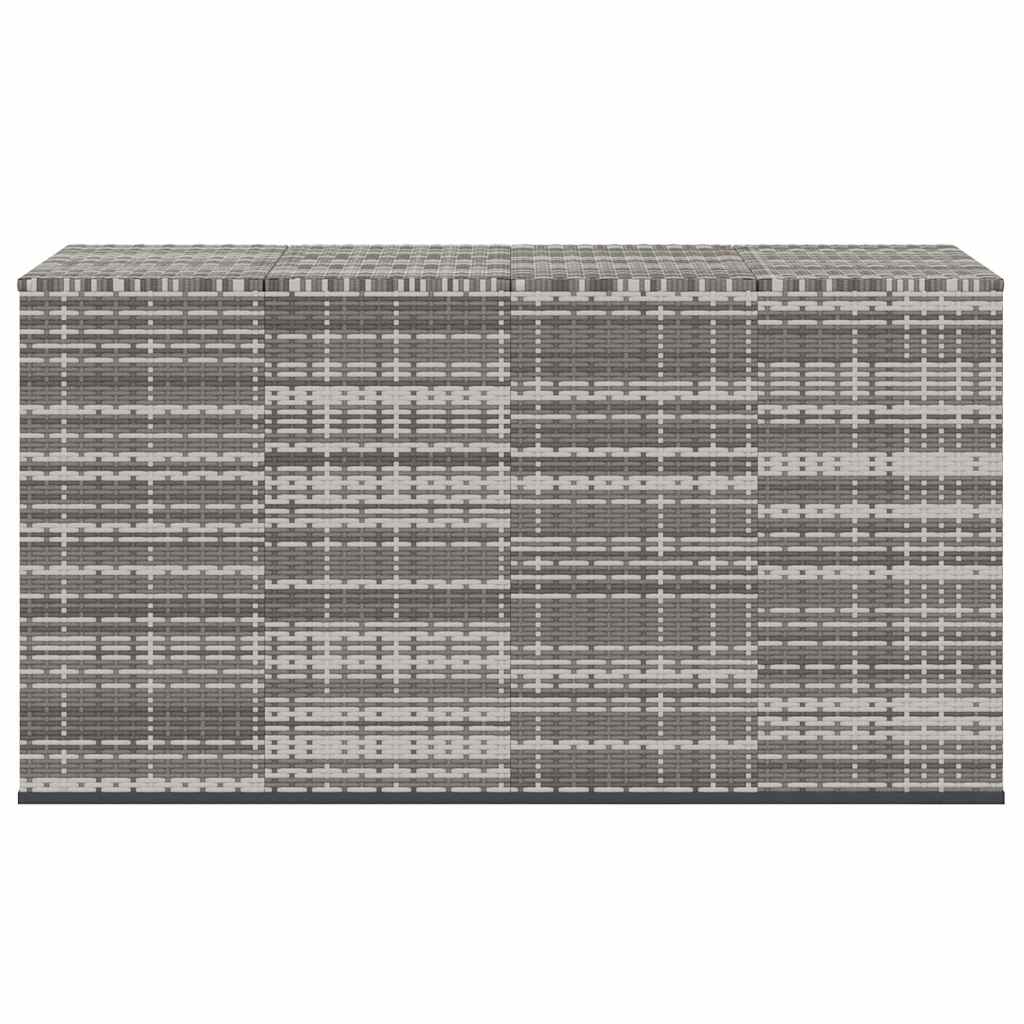 Garten-Kissenbox PE Rattan 100x49x103,5 cm Schwarz
