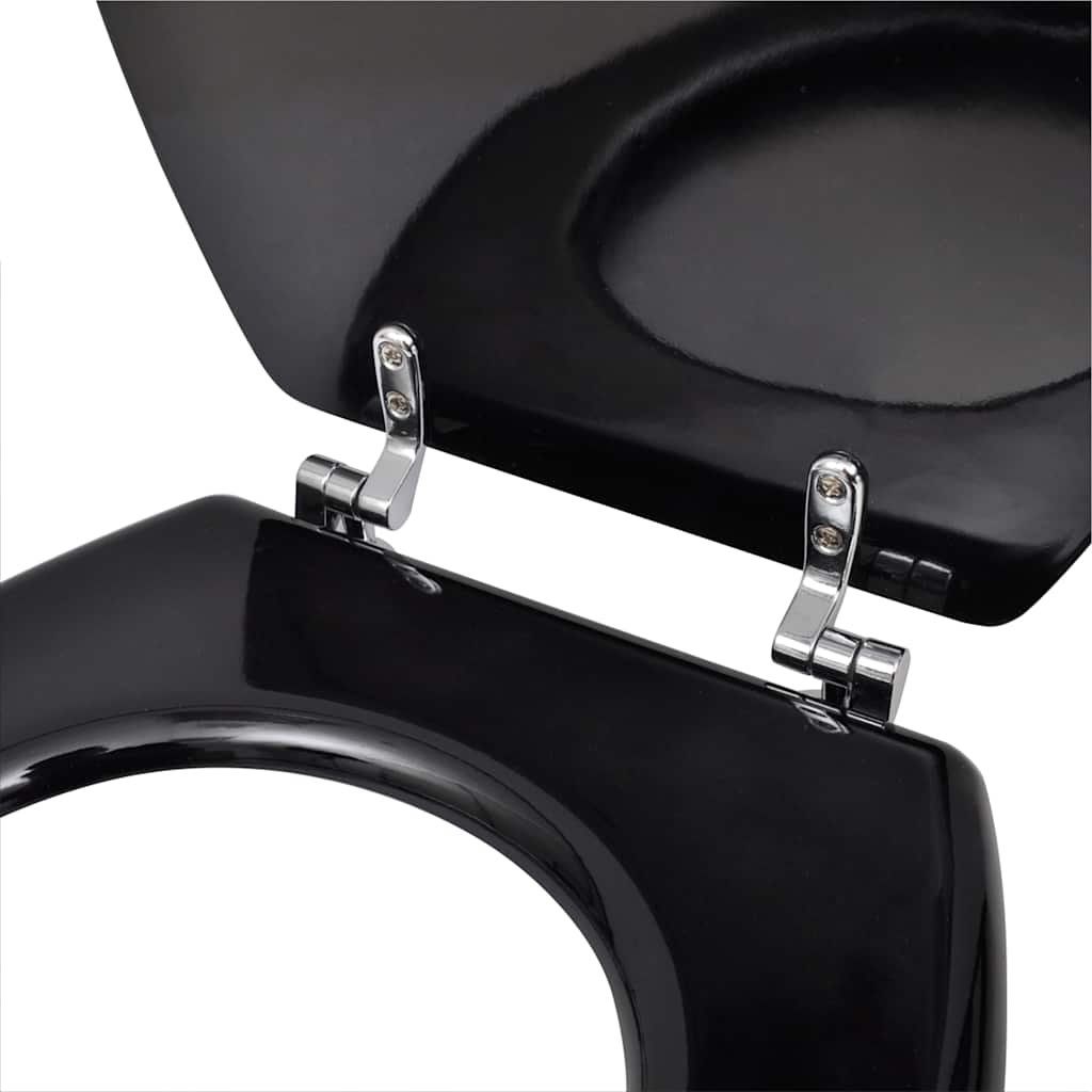 Toilettensitz MDF Deckel Schlichtes Design Weiß