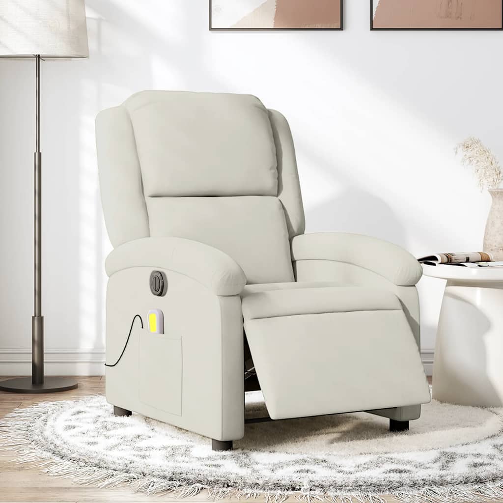 Relaxsessel Elektrisch Hellgrau Samt
