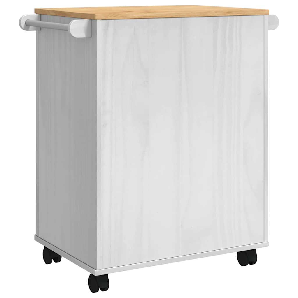 Küchentrolley FLORO Wachsbraun 72,5 x 45 x 80 cm