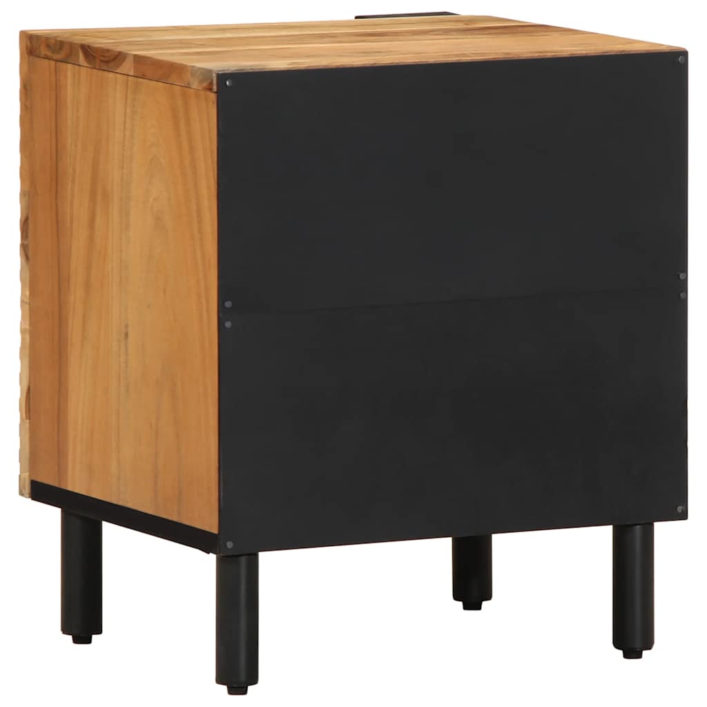 Nachttisch Braun 40x33x46 cm Massivholz Mango