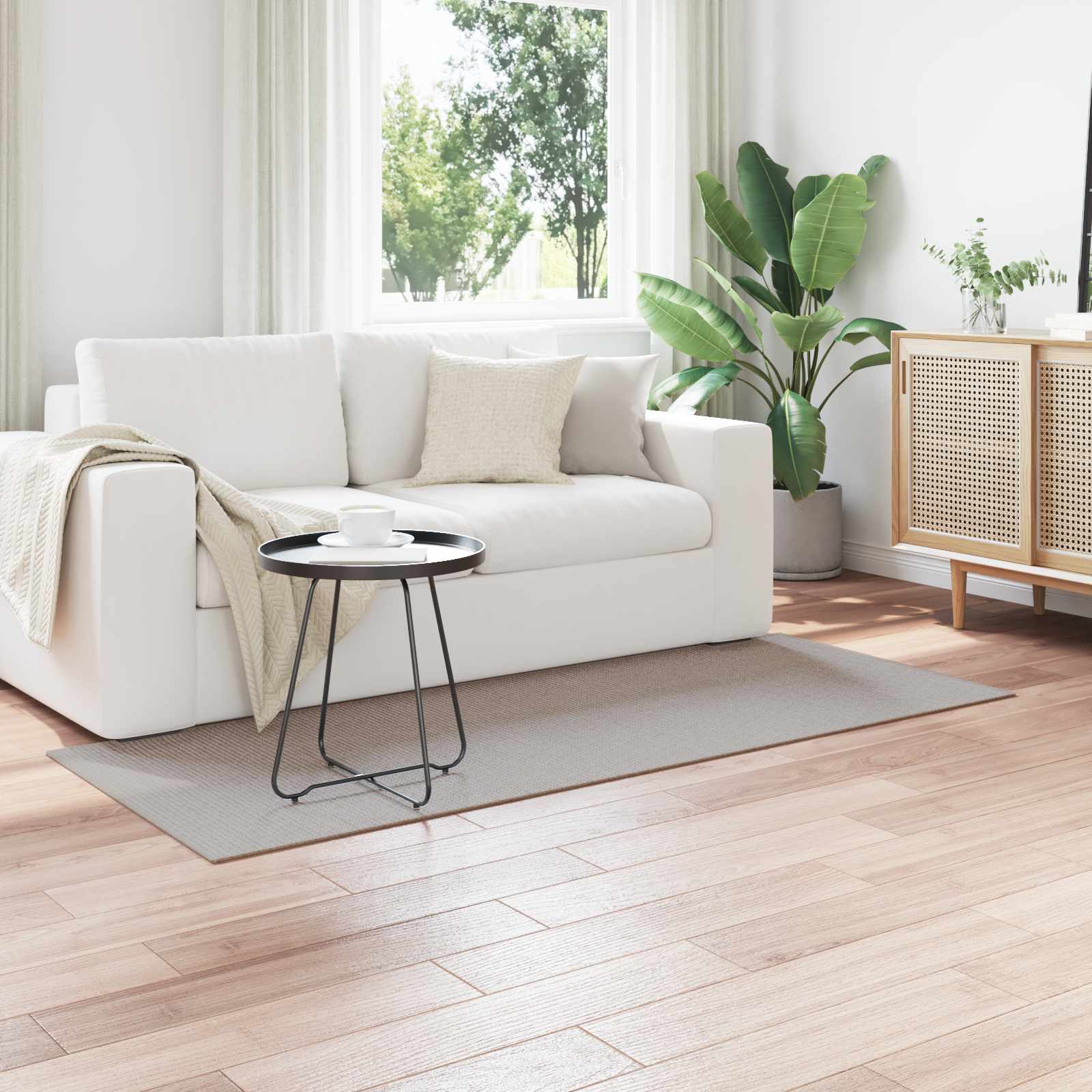 Bereichsteppiche Rechtwinklig LUGO Creme 150 x 80 cm Polyester