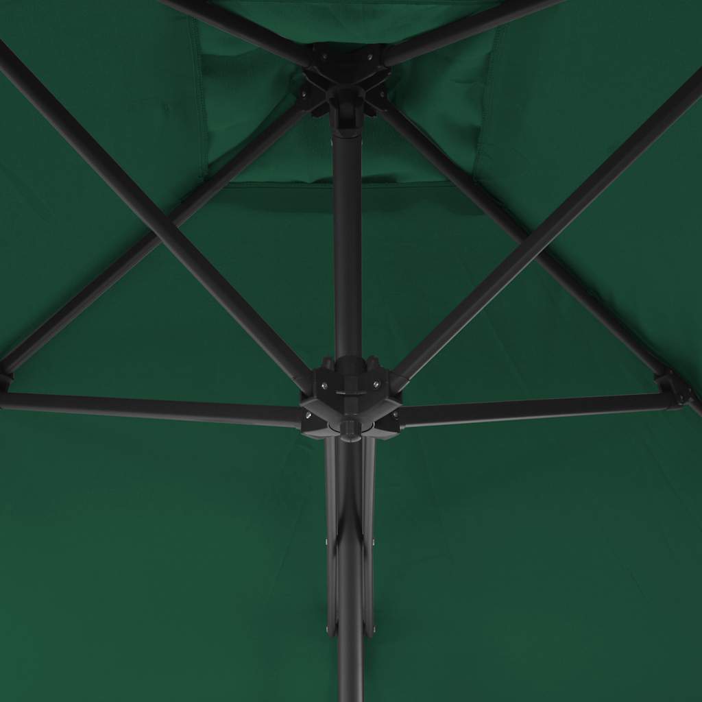 Sonnenschirm mit Stahl-Mast 250x250x230 cm Bordeauxrot