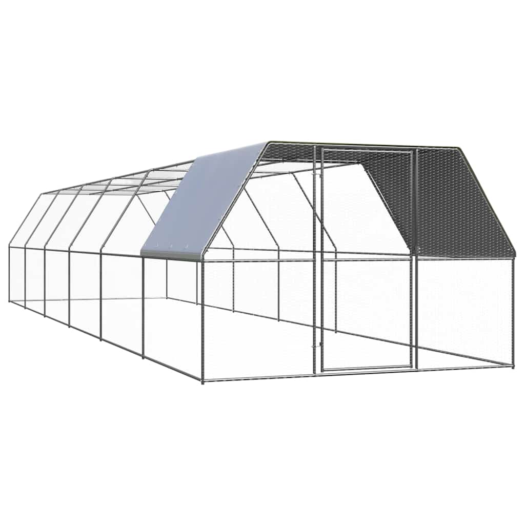 Outdoor-Hühnerkäfig 2x2x2 m Verzinkter Stahl