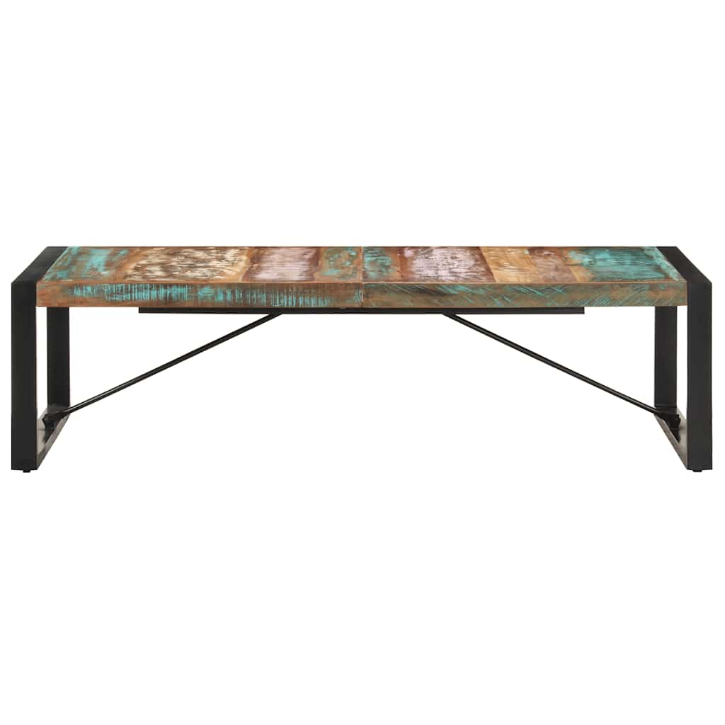 Couchtisch 140x140x40 cm Raues Mangoholz