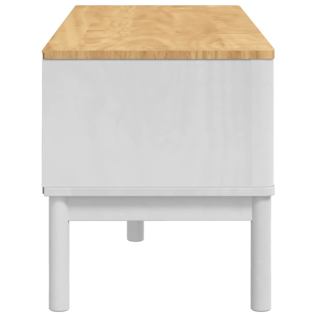 Flurbank FLORO Wachsbraun 115 x 40 x 45 cm Massivholz Kiefer
