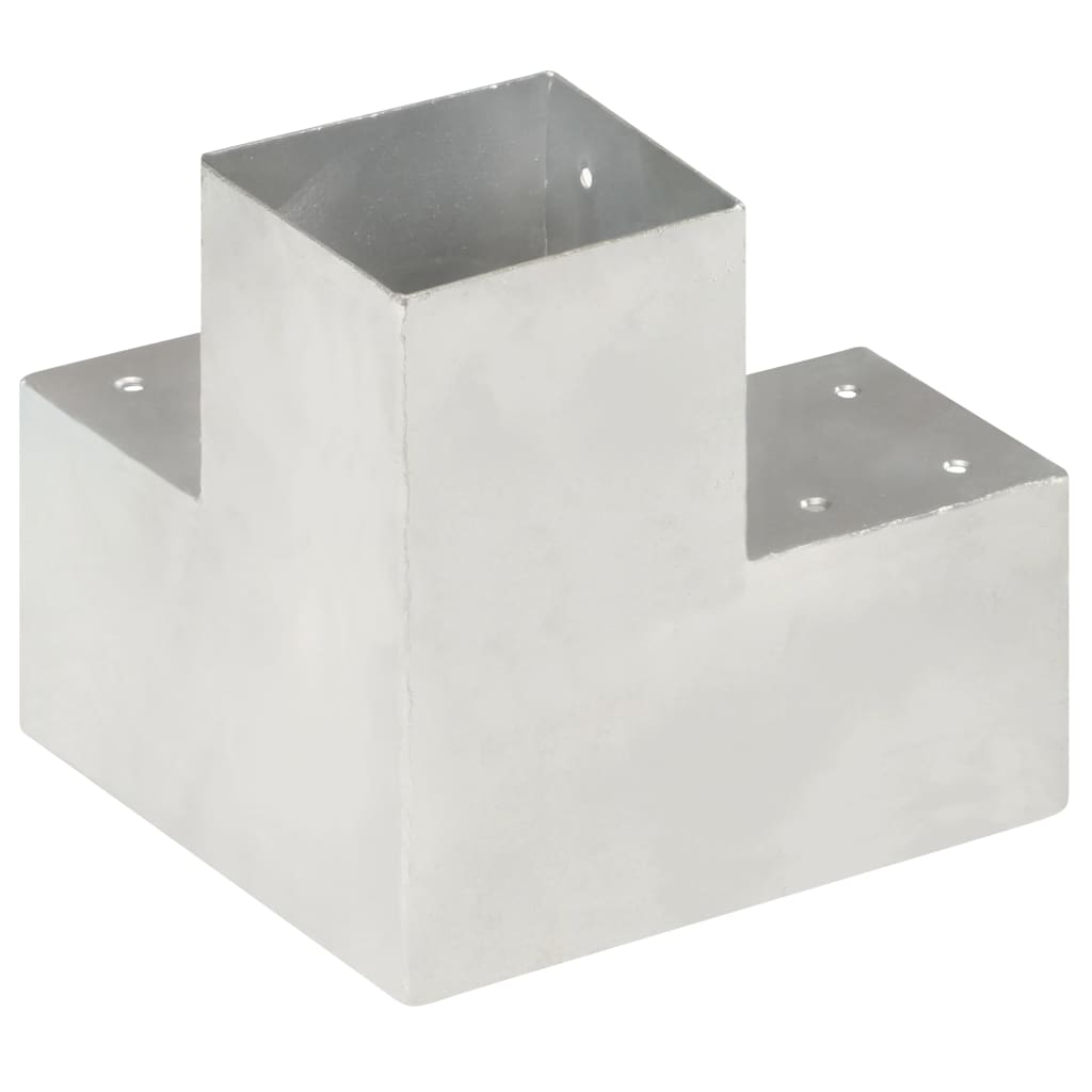 Pfostenverbinder L-Form Verzinktes Metall 71 x 71 mm
