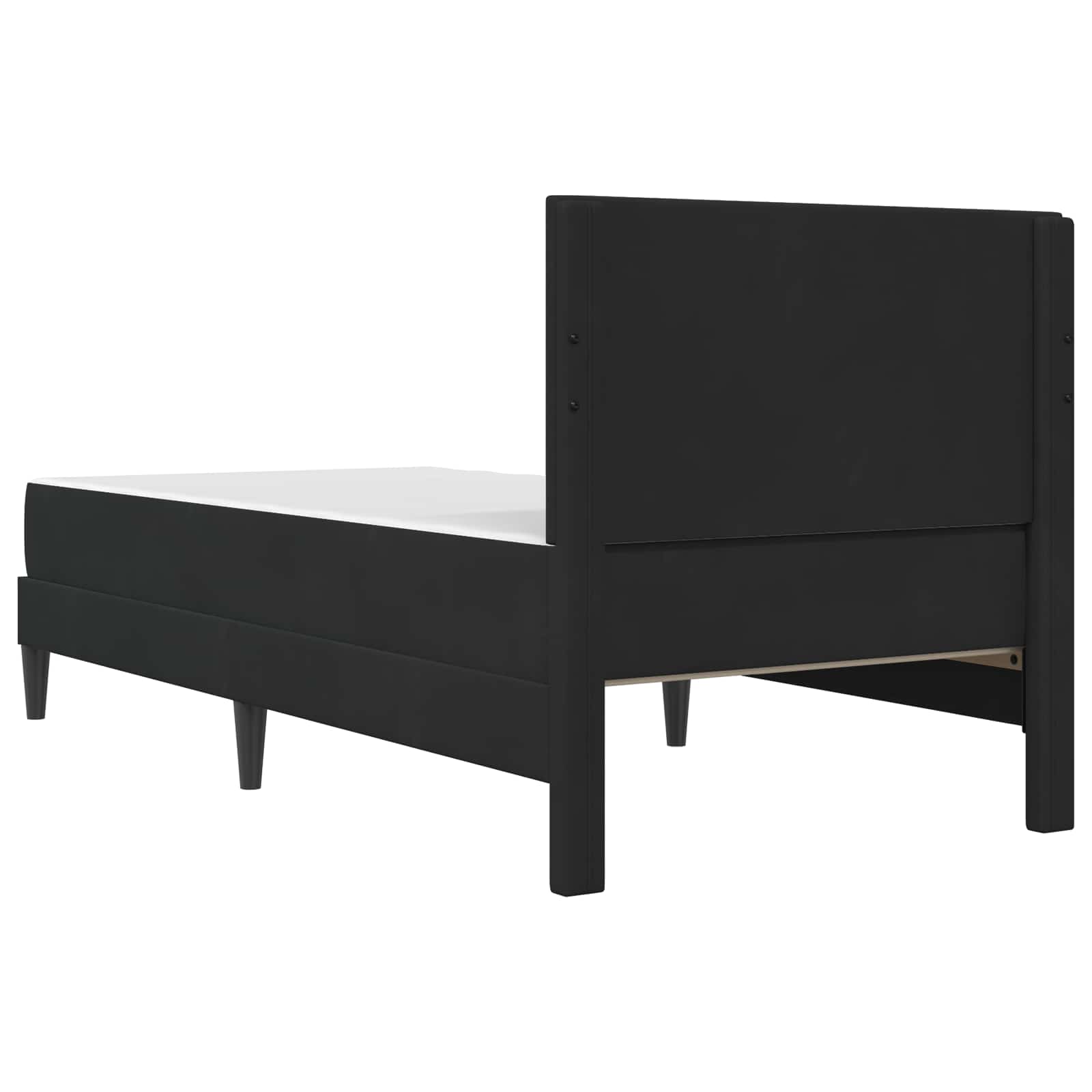 Bettgestell mit Matratze mit Kopfteil Hellgrau 80 x 200 cm Samt