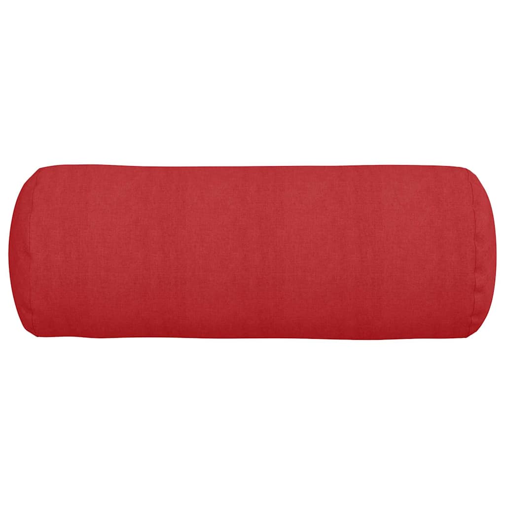 Bolsterkissen 2 Stück Hellgrau Ø 15 x 40 cm Stoff