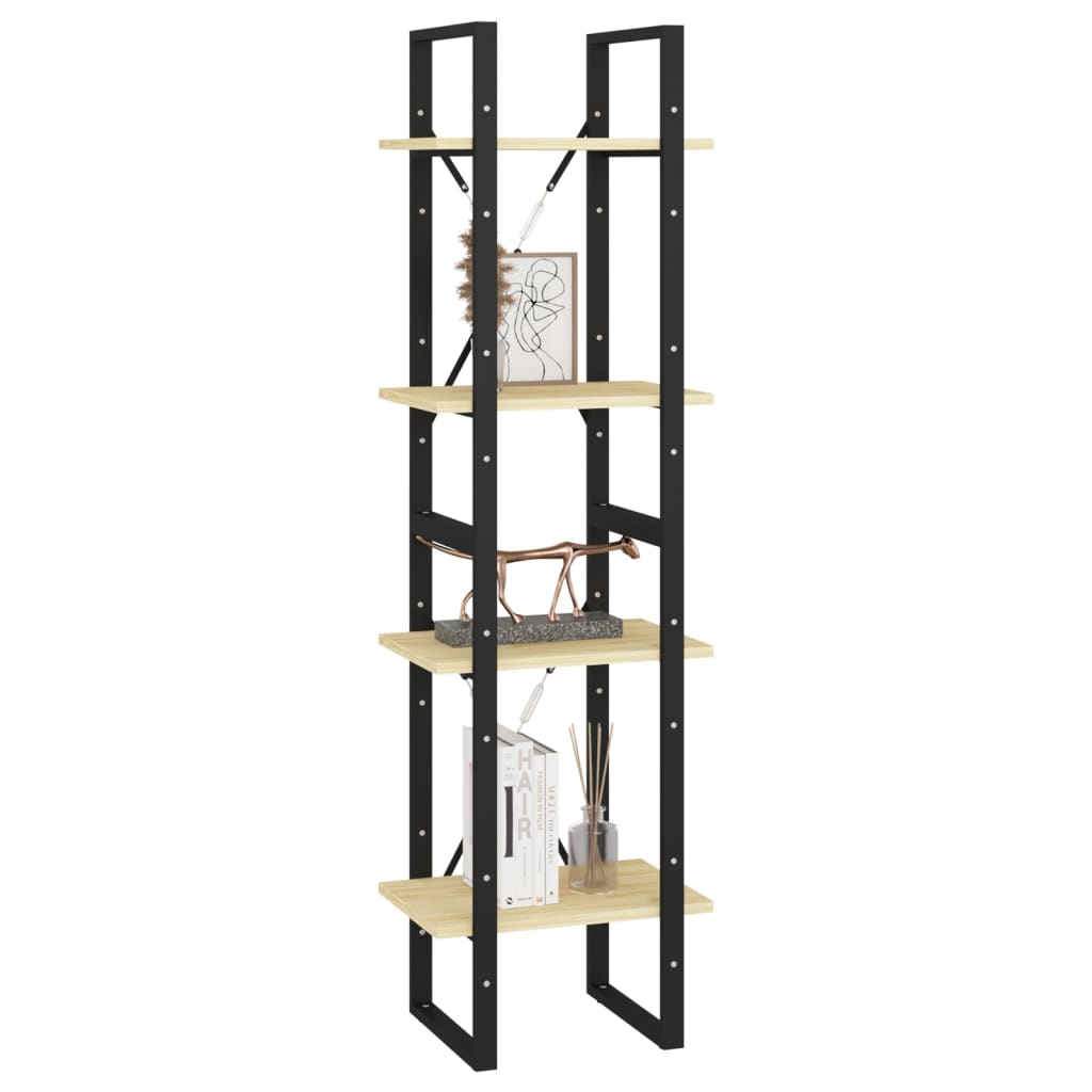 Bücherregal 2 Fächer Weiß 40x30x70 cm Holzwerkstoff