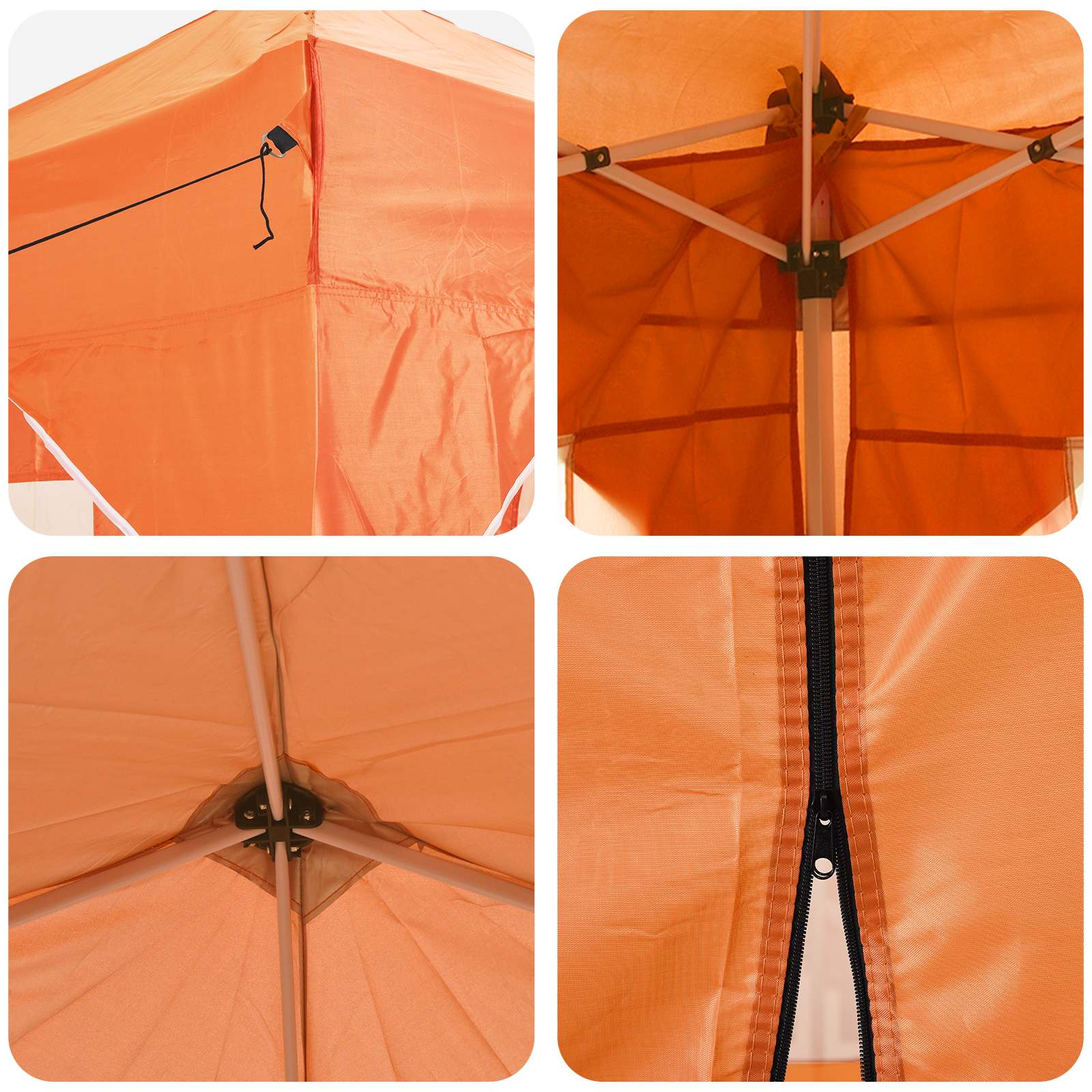 Pop-up Partyzelt 290 x 290 x 245 cm Creme