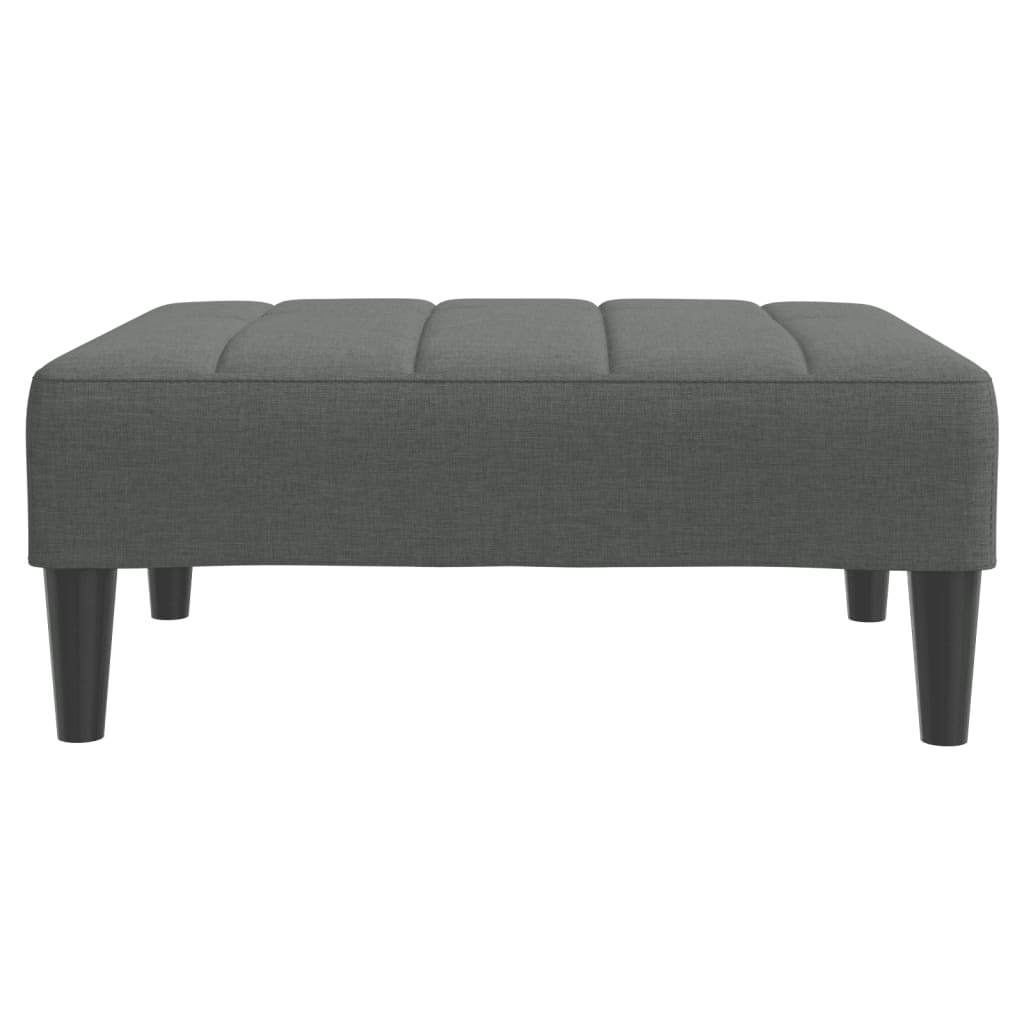 Fußhocker Hellgrau 77x55x31 cm Stoff