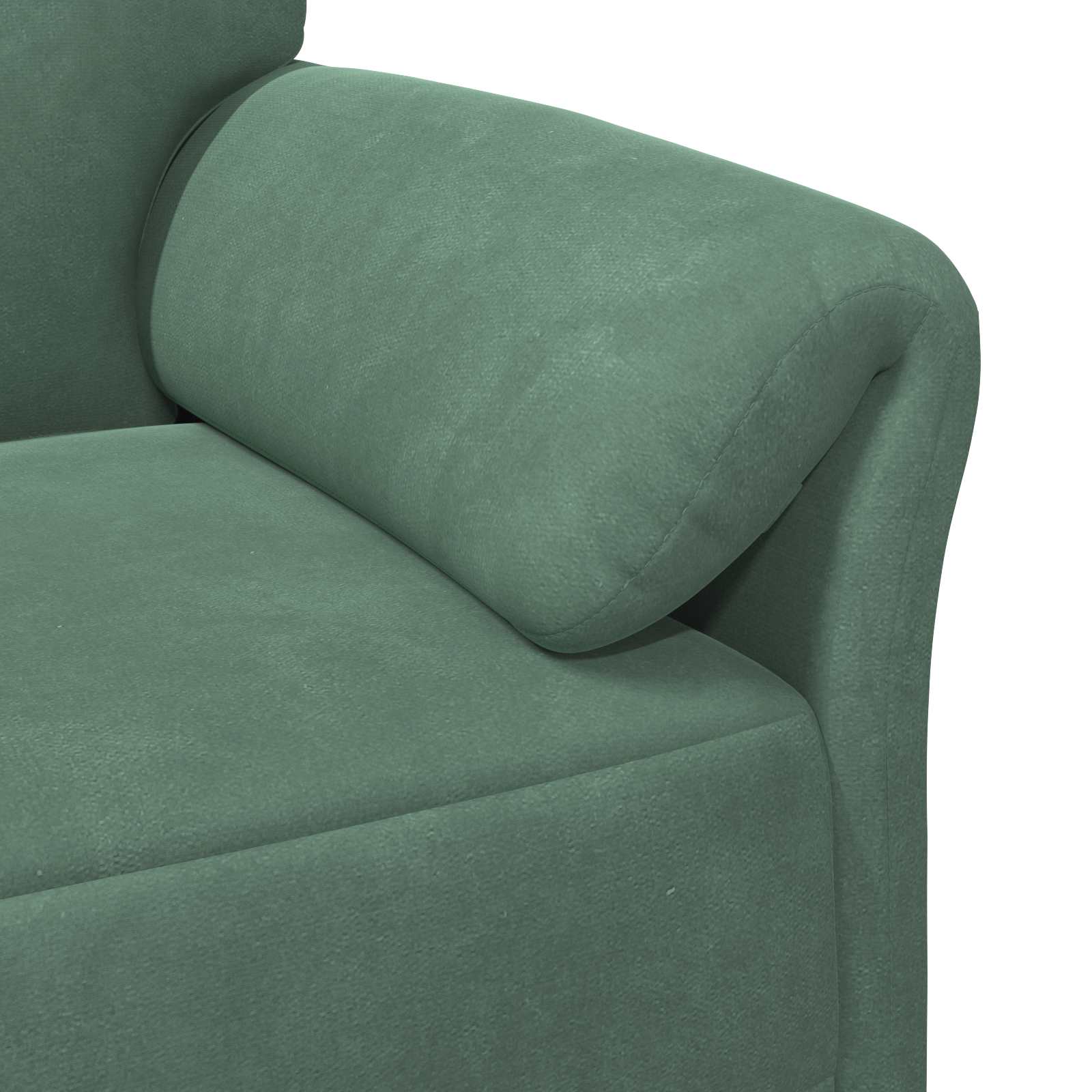 1-Sitzer Sofa Hellgrau 88 x 83 x 95 cm Samt