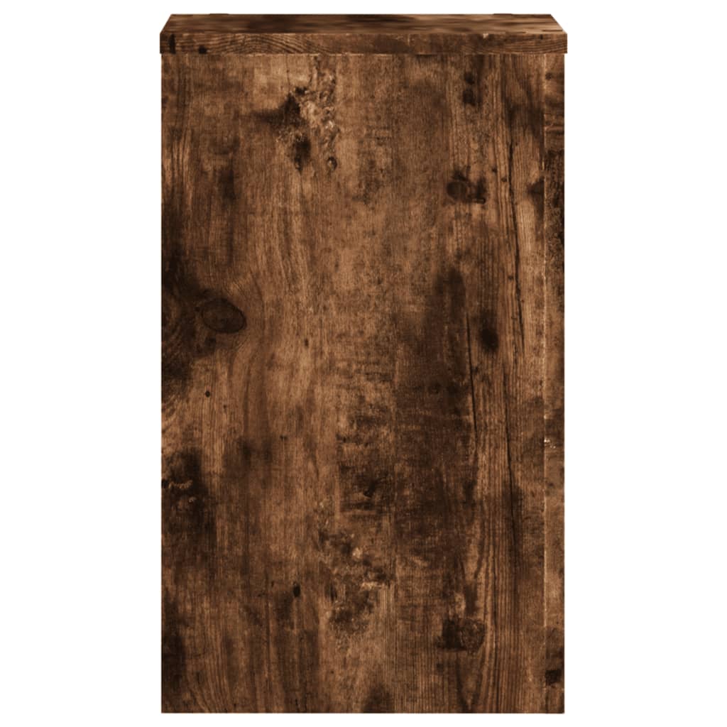 Pflanzenständer 2 Stk. Weiß 33x33x100 cm Holzwerkstoff
