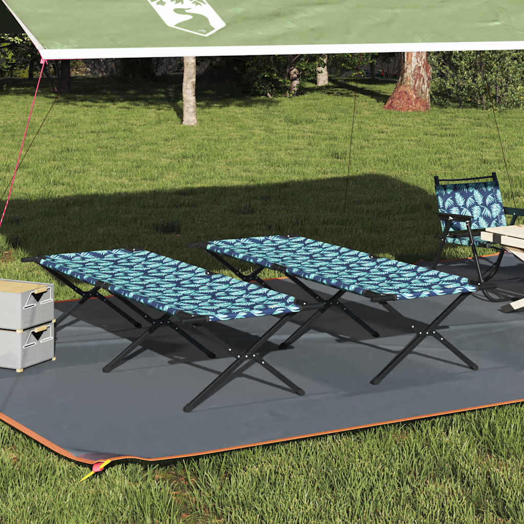 Klapp Schlafbett fürs Camping Blau 193 x 69 x 45 cm