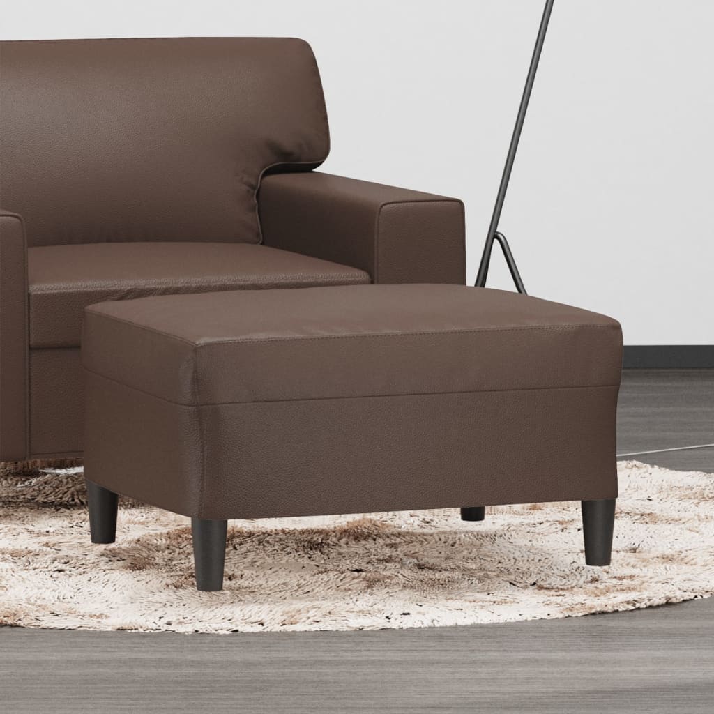 Fußhocker Schwarz 60x50x41 cm Kunstleder