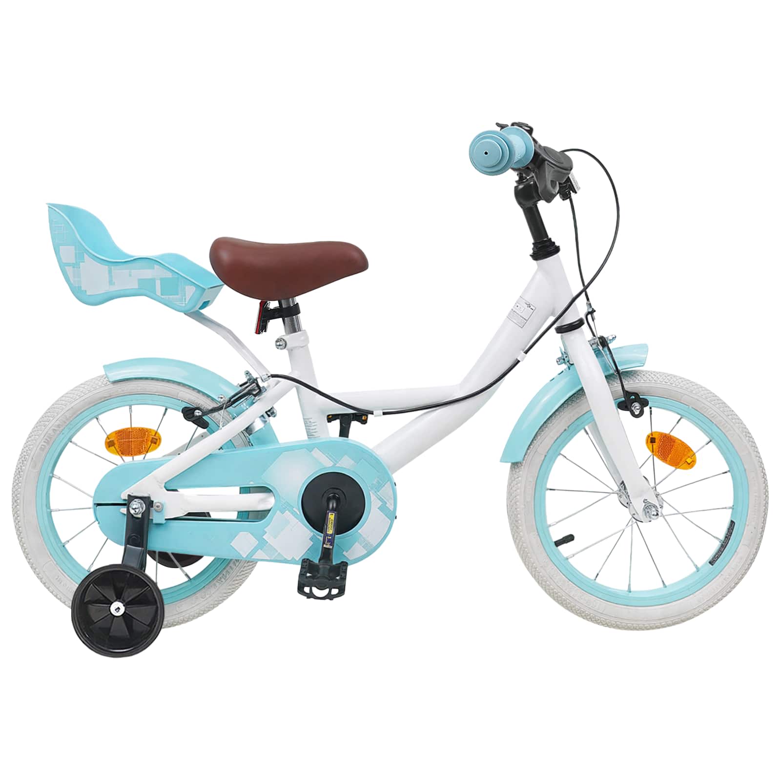 Kinderfahrrad 12 Zoll für 2-4 Jahre alt Hellrosa