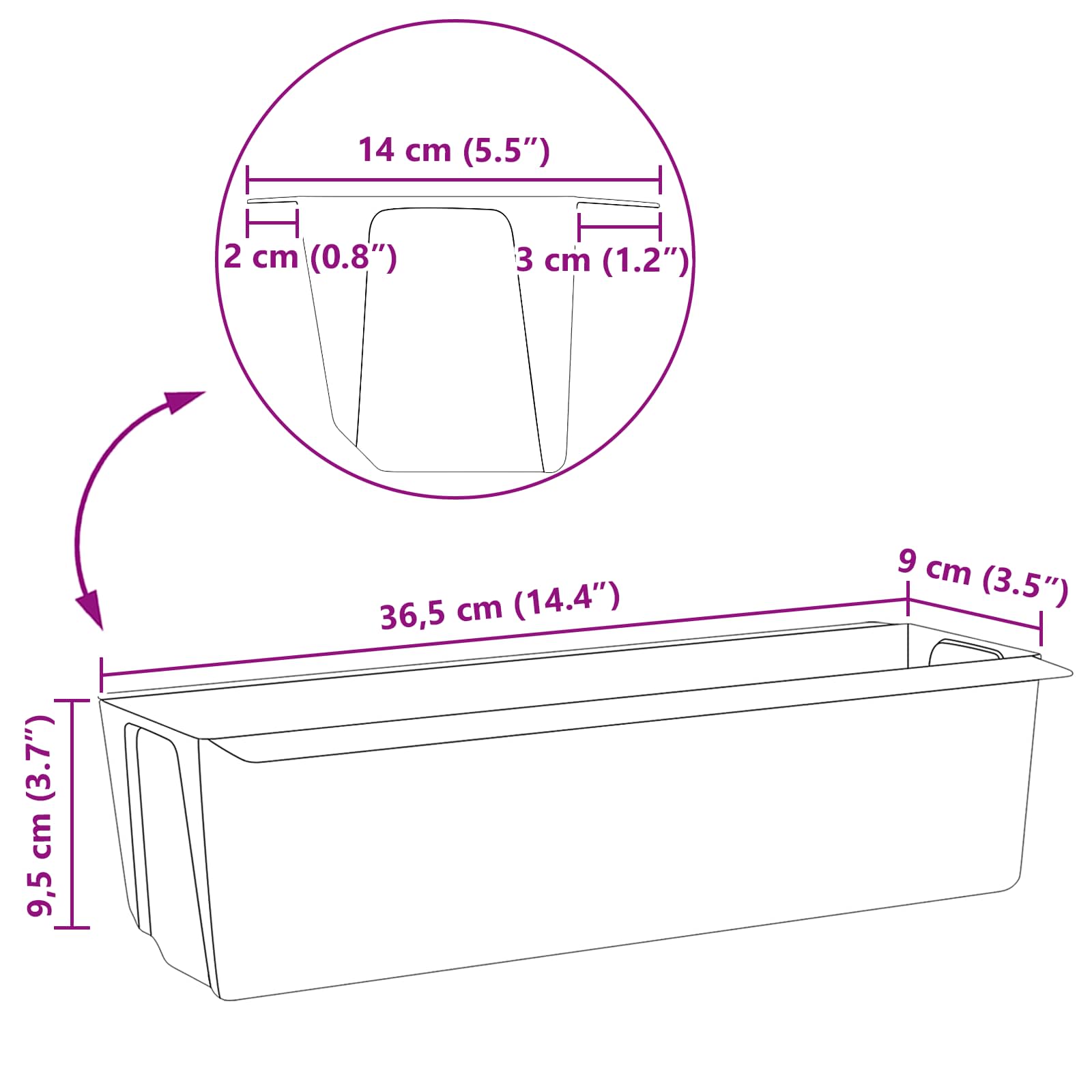 Pflanzkasten für Europaletten 12 Stk. Grau 36x13,5x9,5 cm PP